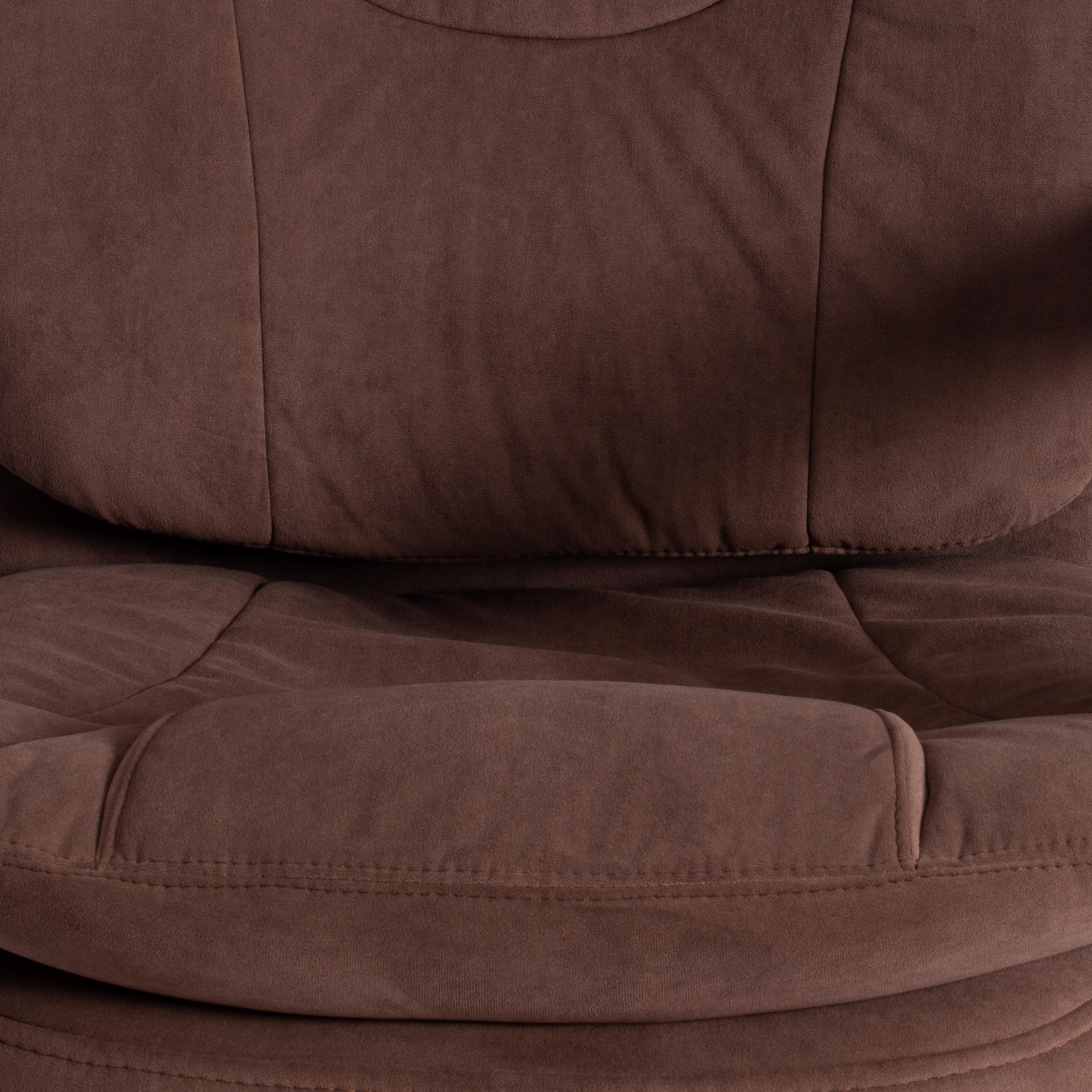 Компьютерное кресло TETCHAIR Комфорт Лт флок коричневый - фото 9