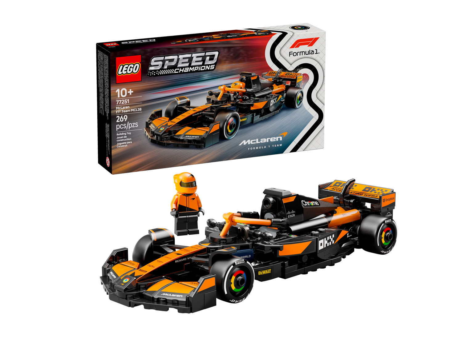 Конструктор LEGO Speed Champions McLaren MCL38 269 дет. - фото 1