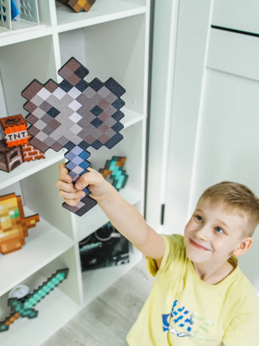 Набор игровой Fanzo Store Майнкрафт Трезубец и Булава - фото 6
