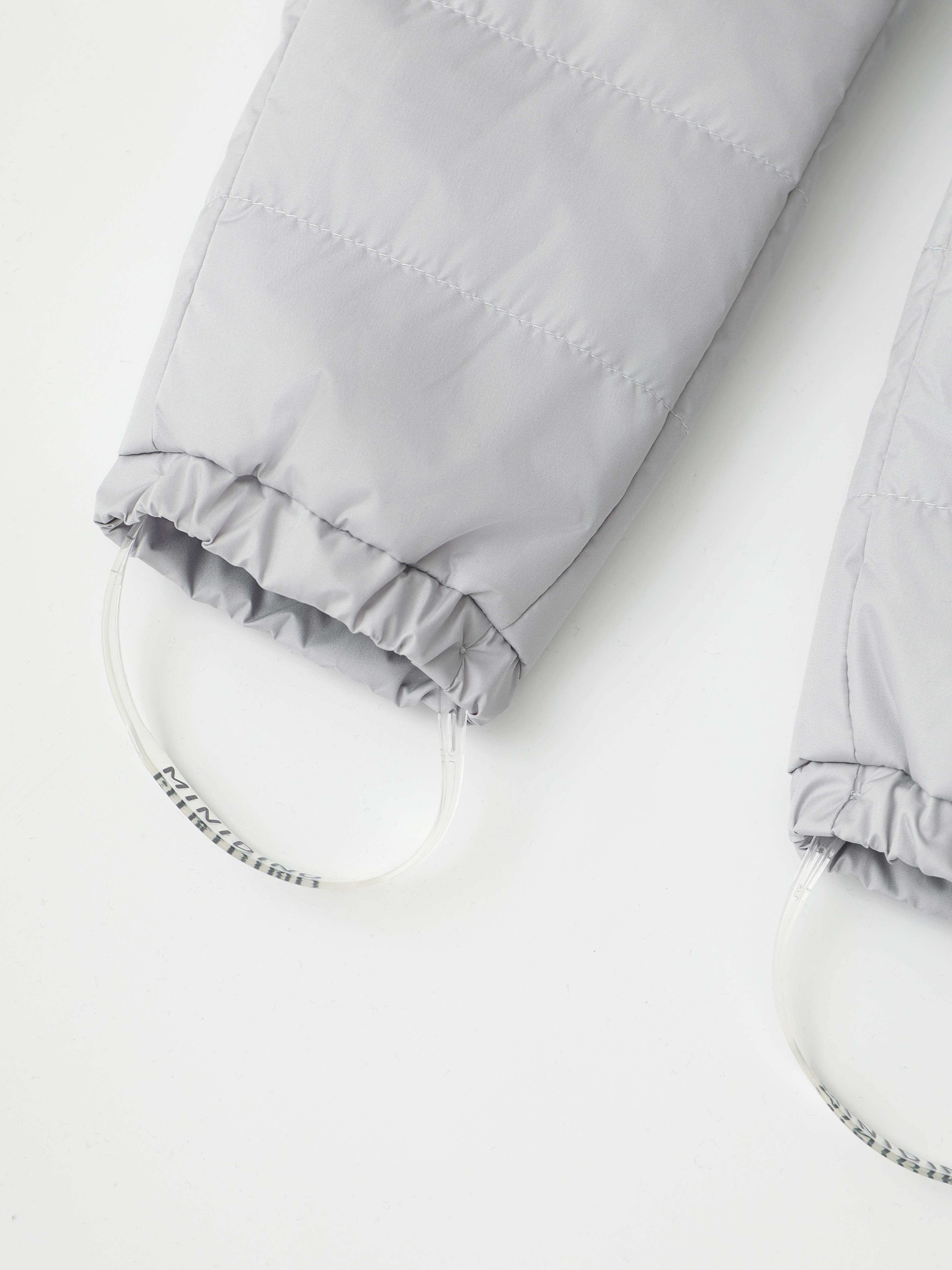 Брюки MINIDINO G-VO-Brk-102/0Брюки стеганые детские демисезонные светло-серый - фото 5