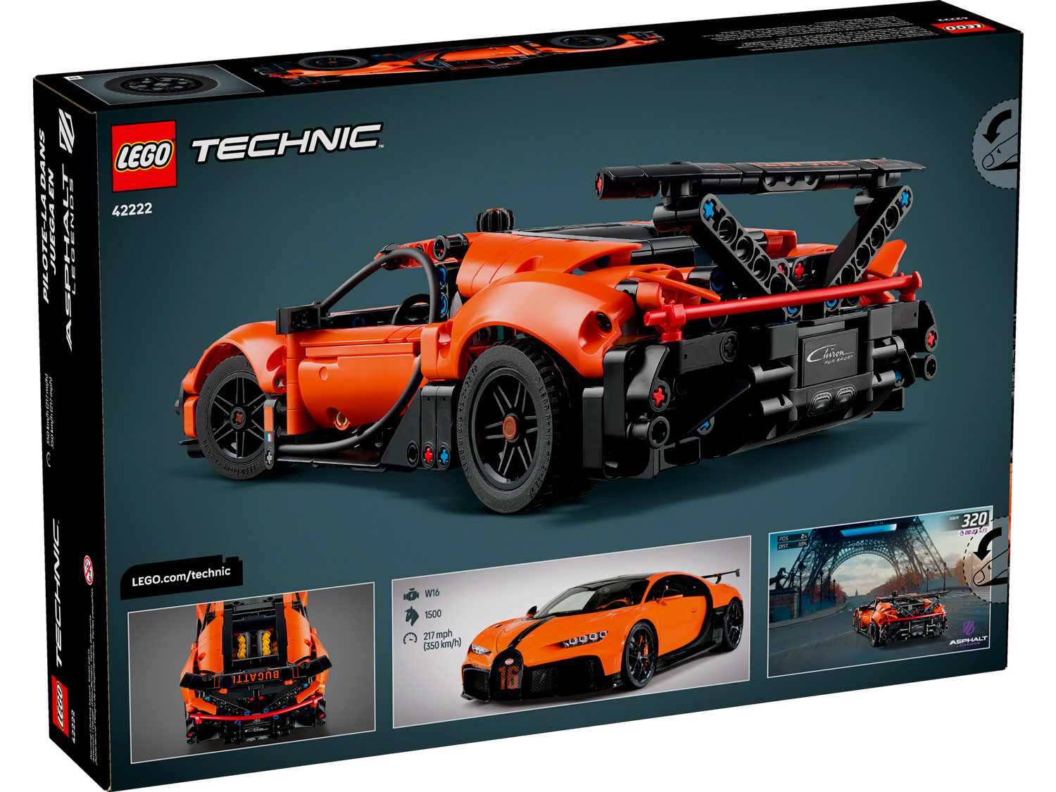 Конструктор LEGO Technic Бугатти 771 дет. - фото 7
