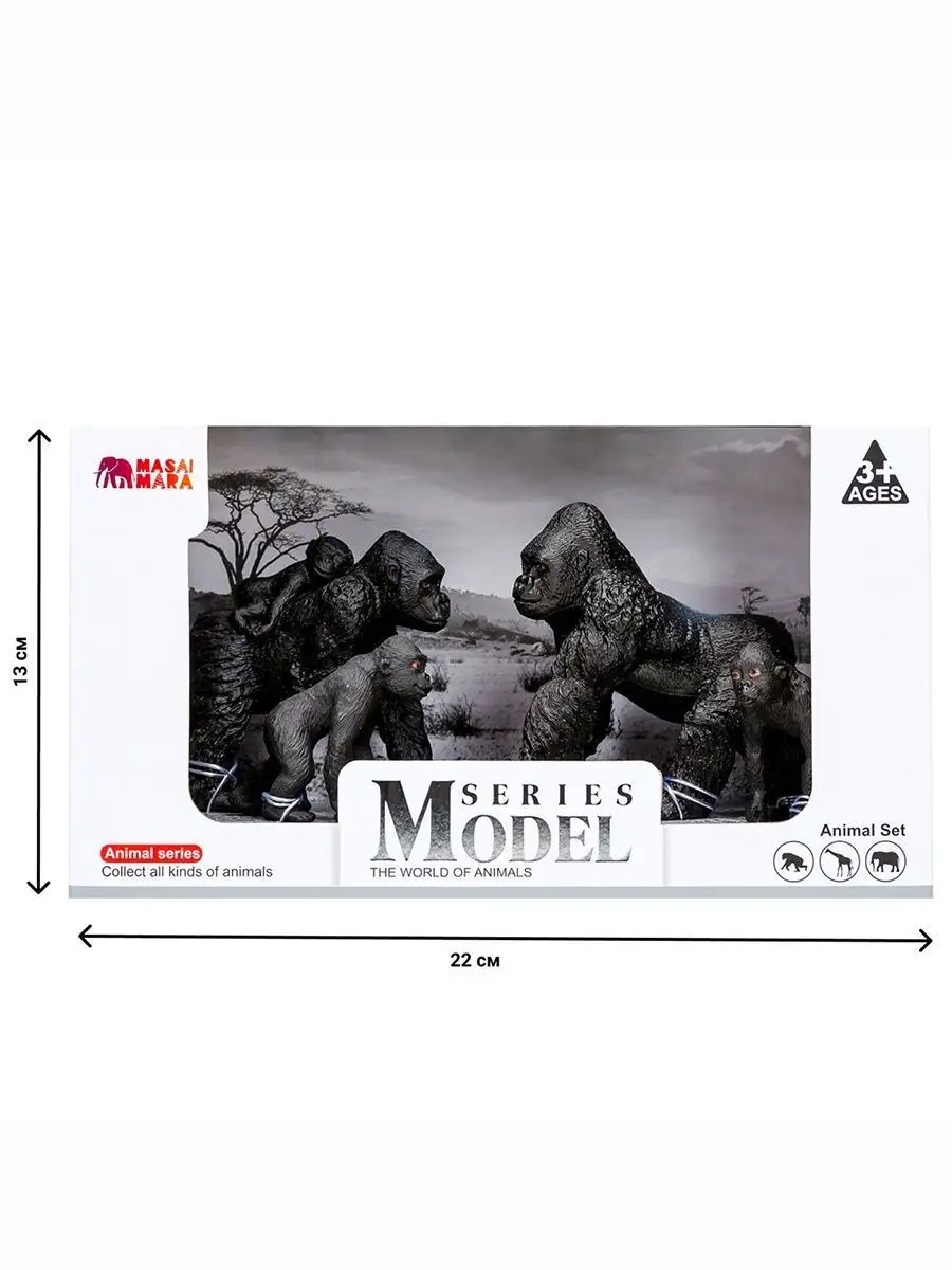 Игровой набор Masai Mara Семья горилл - фото 8