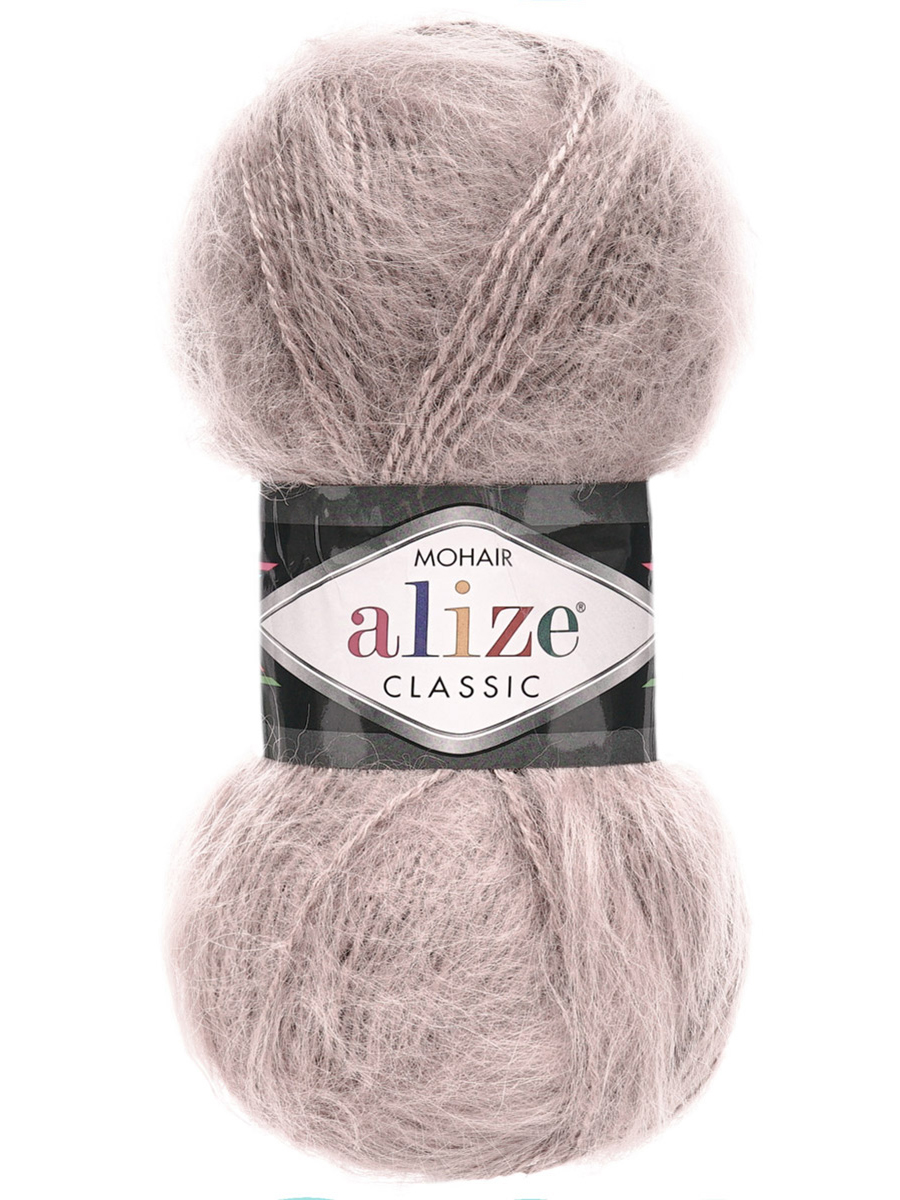 Пряжа Alize полушерстяная Mohair classic new 100 гр 200 м 5 мотков 541 норка - фото 4