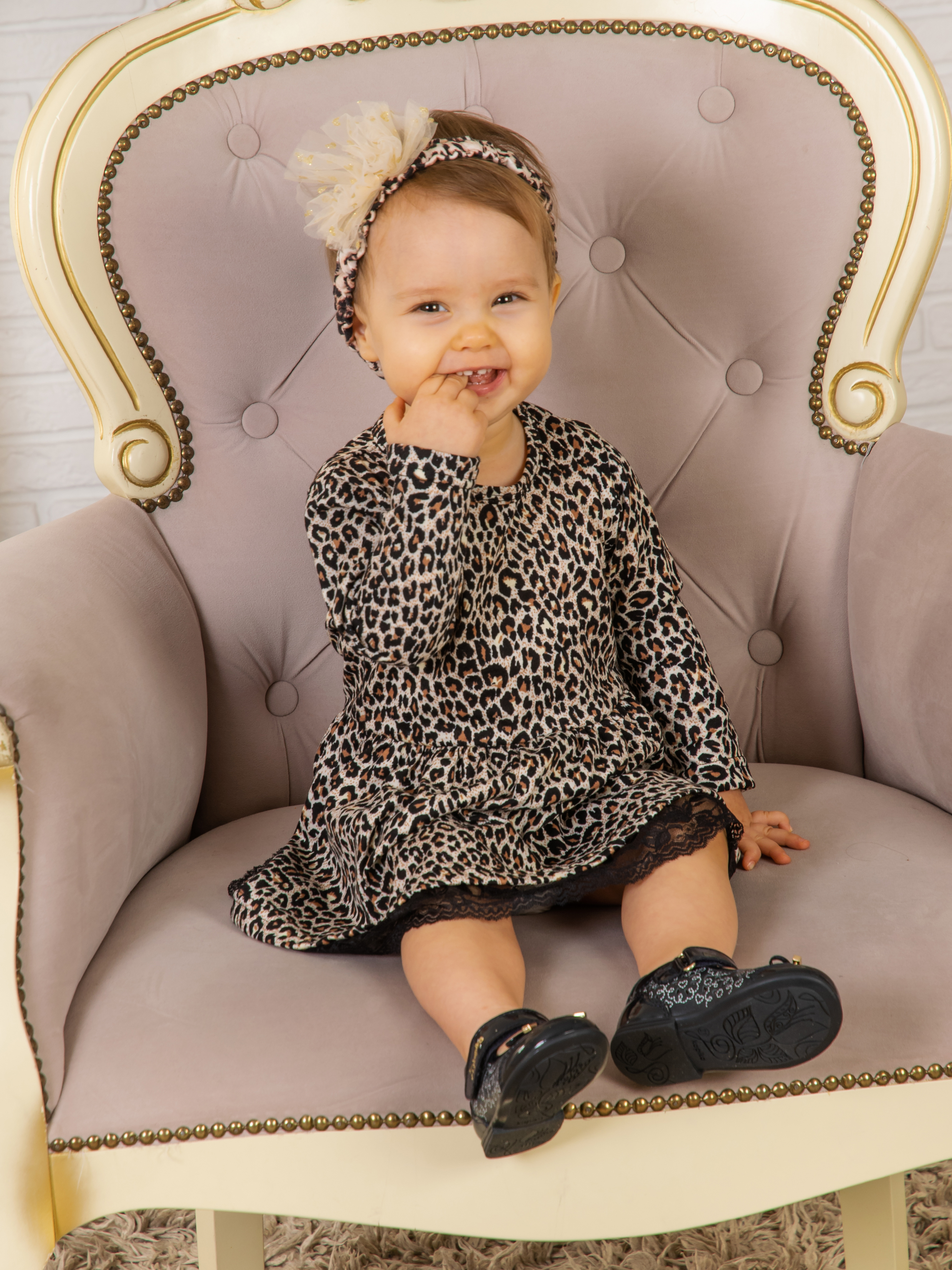 Платье КрутышОк Т-007 коричневый, черный - фото 3