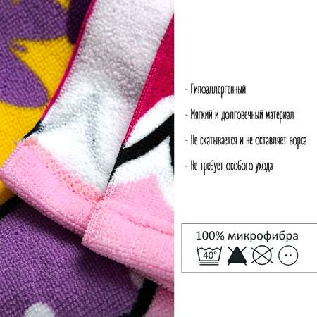 Пончо-полотенце EziKIDS Бабочки 60*120