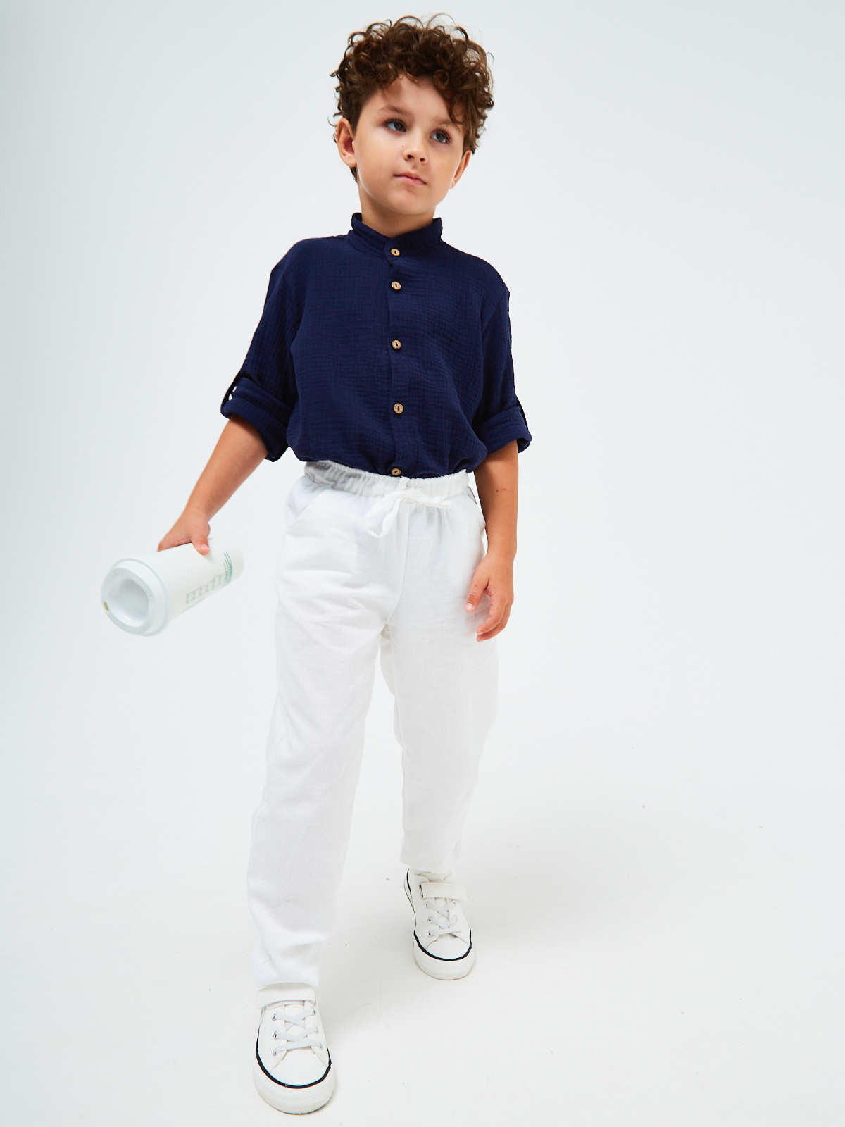 Брюки MOUN Брюки_лен_белые - фото 10