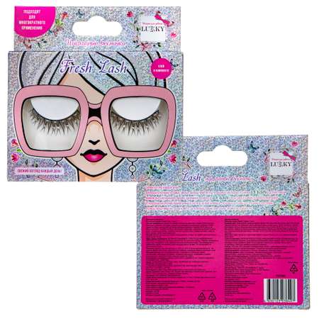 Накладные Ресницы Lukky Fresh Lash со стразами Роса