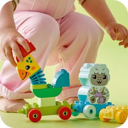 Конструктор LEGO DUPLO Поезд с животными блочный