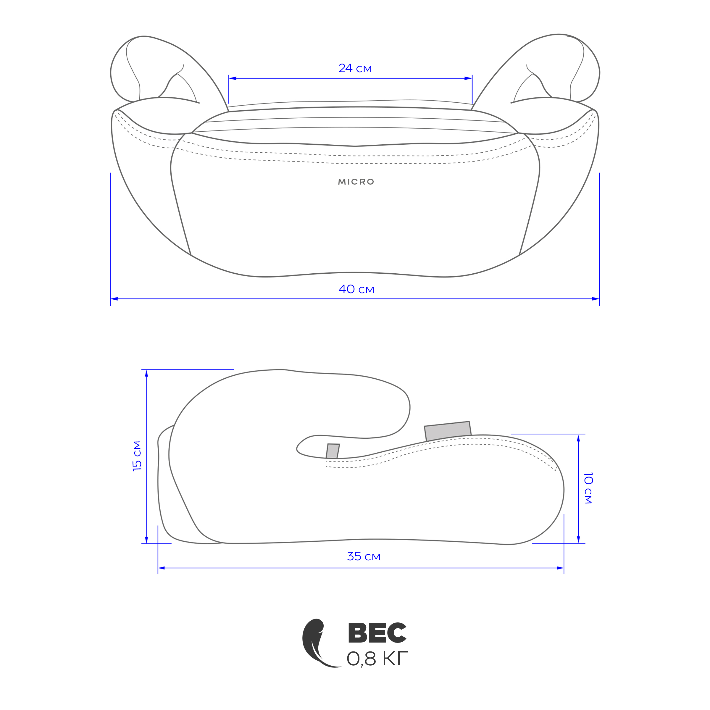 Автокресло Rant Micro группа 3, beige 3 (22-36 кг) бежевый - фото 2