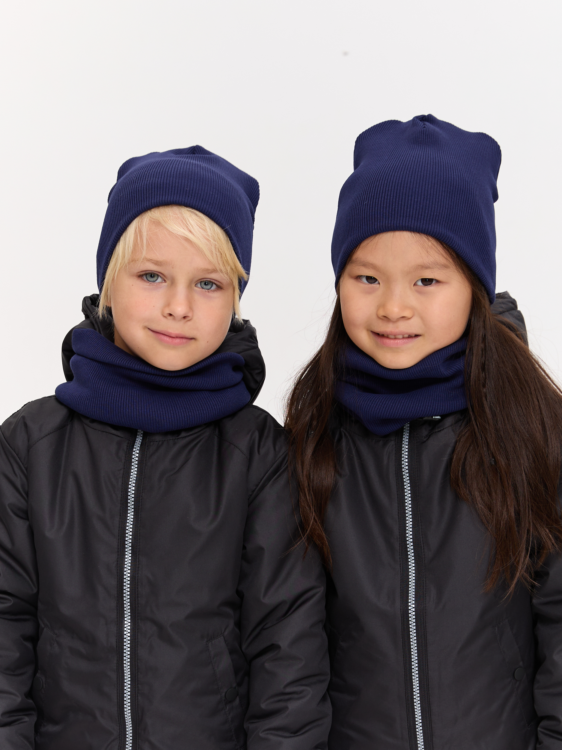 Шапка и снуд Лапушка 0258 тёмно-синий - фото 16