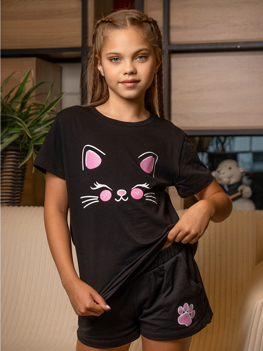 Пижама HappyFox HF9148черный - фото 9