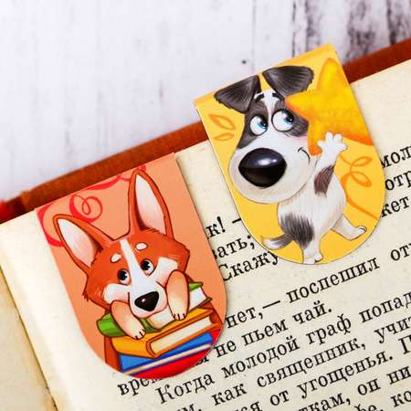 Магнитная закладка ArtFox Давай читать 6 шт.