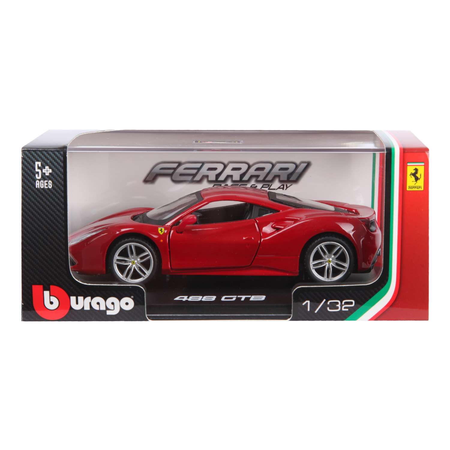 Автомобиль BBurago Ferrari Ferrari 488Gtb 18-46013W 1:32 18-46013W - фото 2