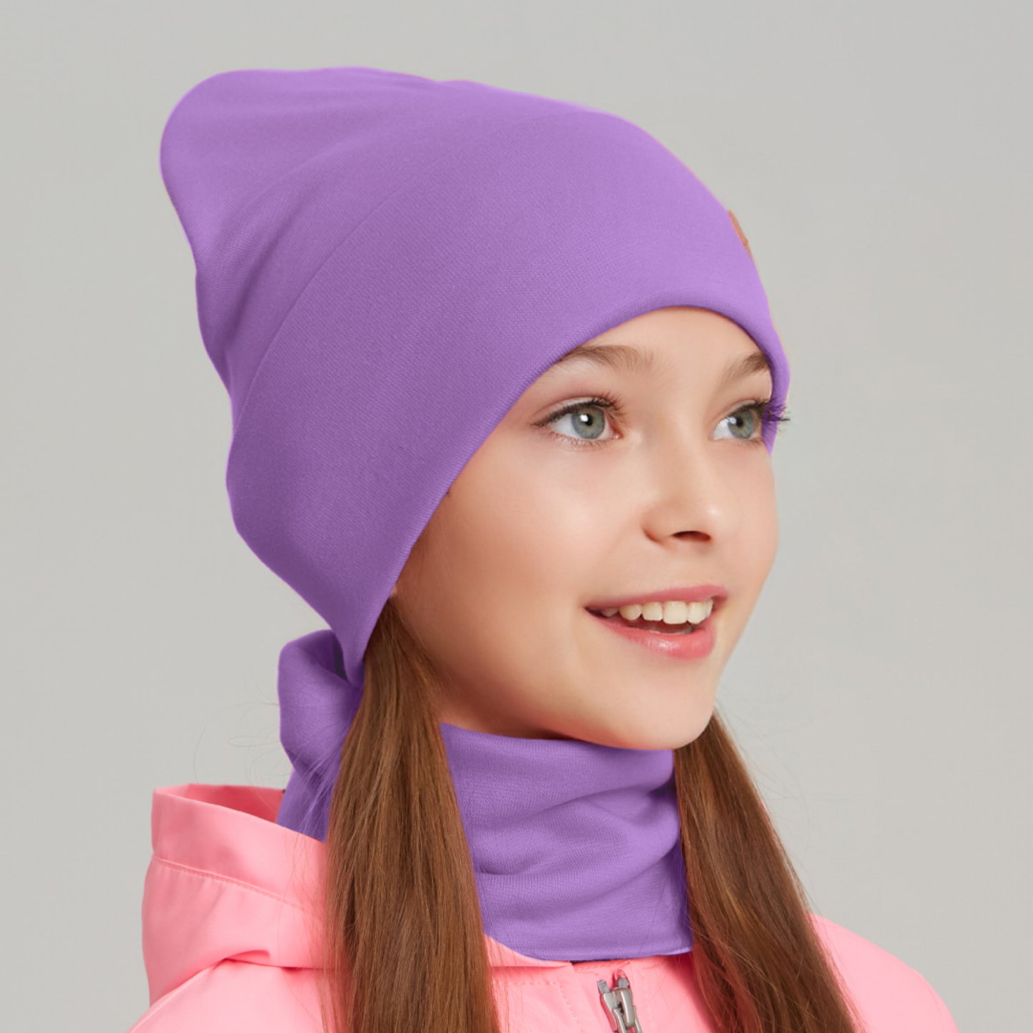 Шапка и снуд KUBRIO NYC-H-68-SPRotvG-Purp - фото 4