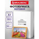 Фотобумага Brauberg матовая А4 набор 300 листов односторонняя