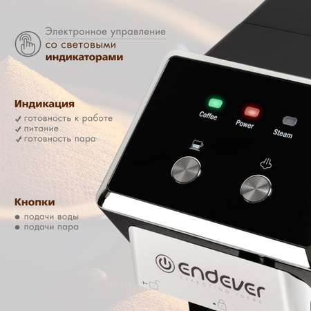 Кофеварка рожкового типа ENDEVER Costa-1085