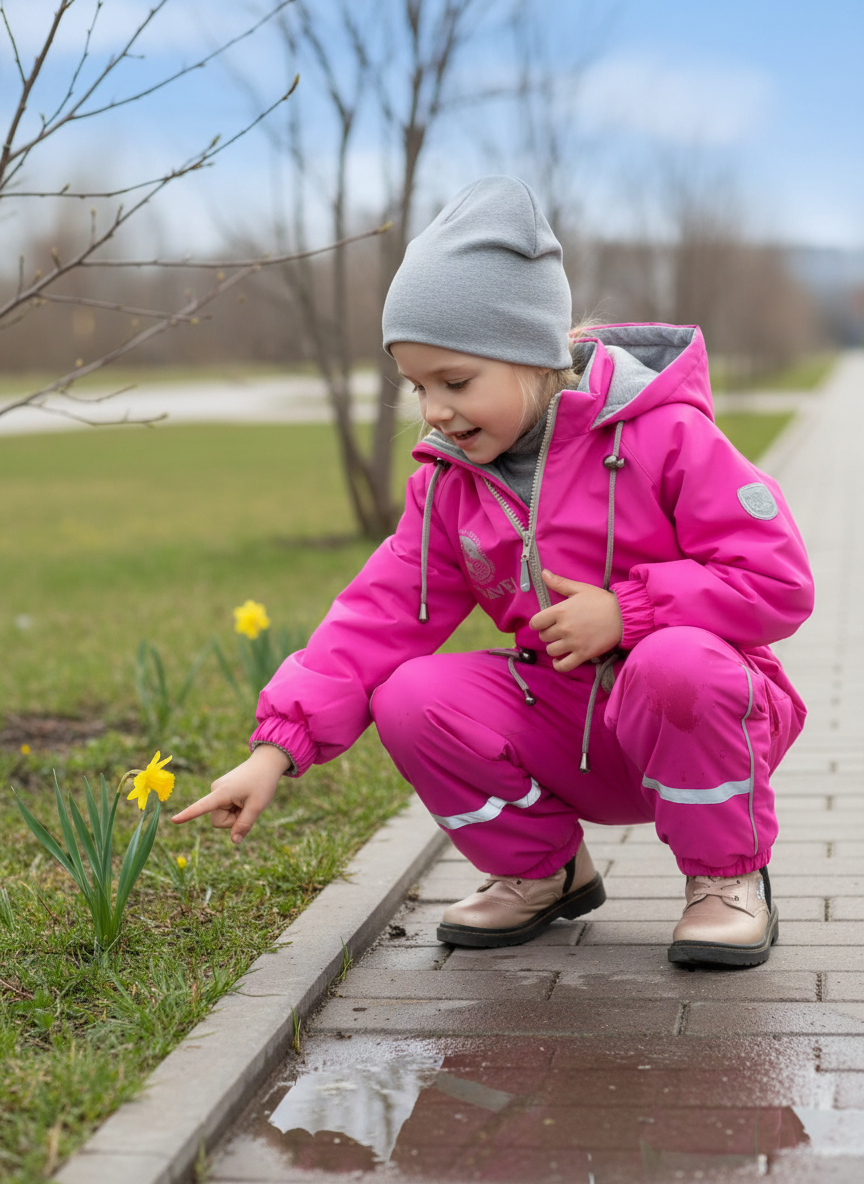 Комбинезон Arctic kids 30-029 розовый - фото 3