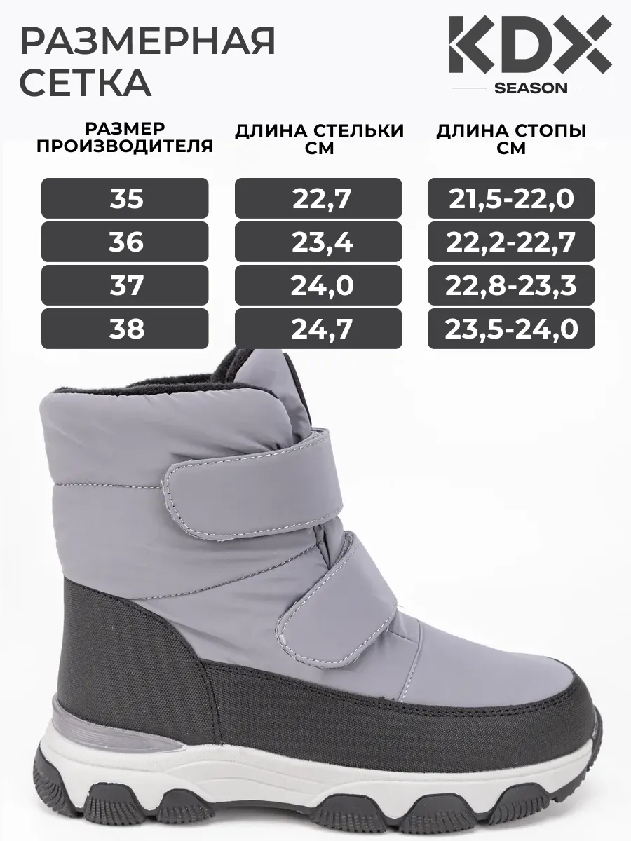 Ботинки KDX FM-10 grey - фото 4