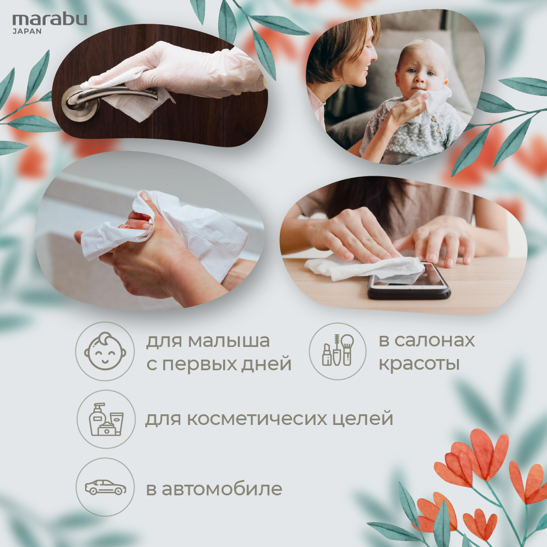 Бумажные салфетки MARABU Premium 3 упак. 220 шт. - фото 6