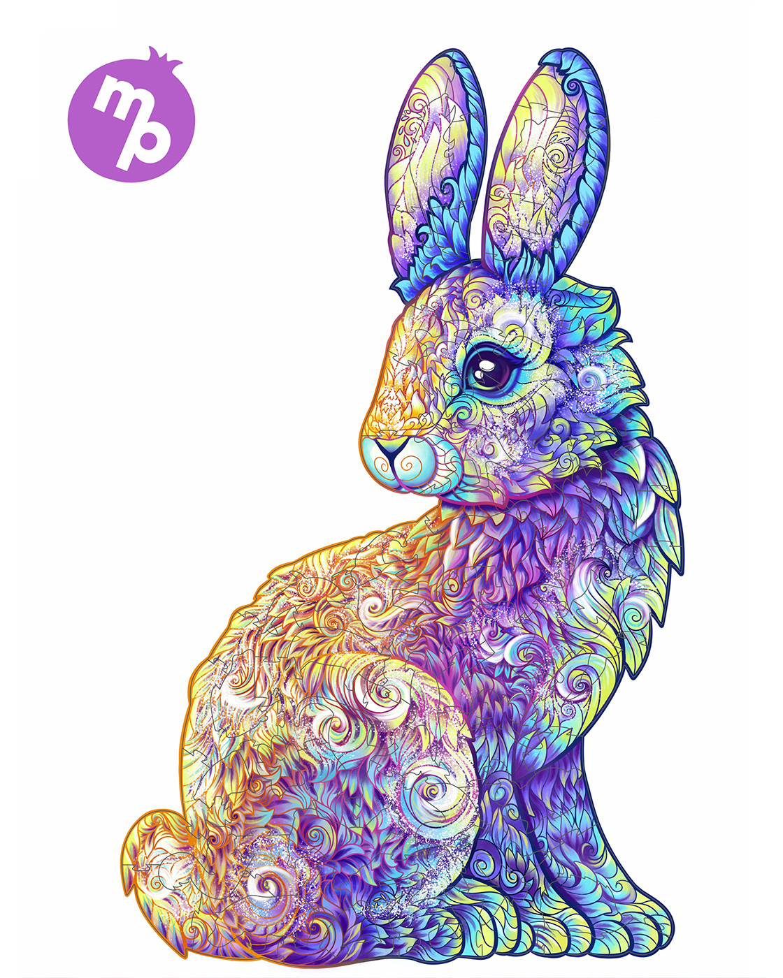 Пазл 1TOY Волшебный кролик деревянный - фото 5