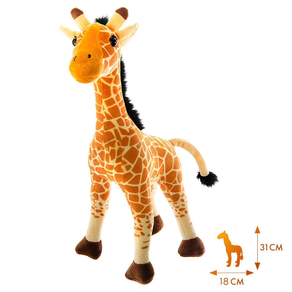 Игрушка мягкая All About Nature Жираф K7965-PT - фото 4