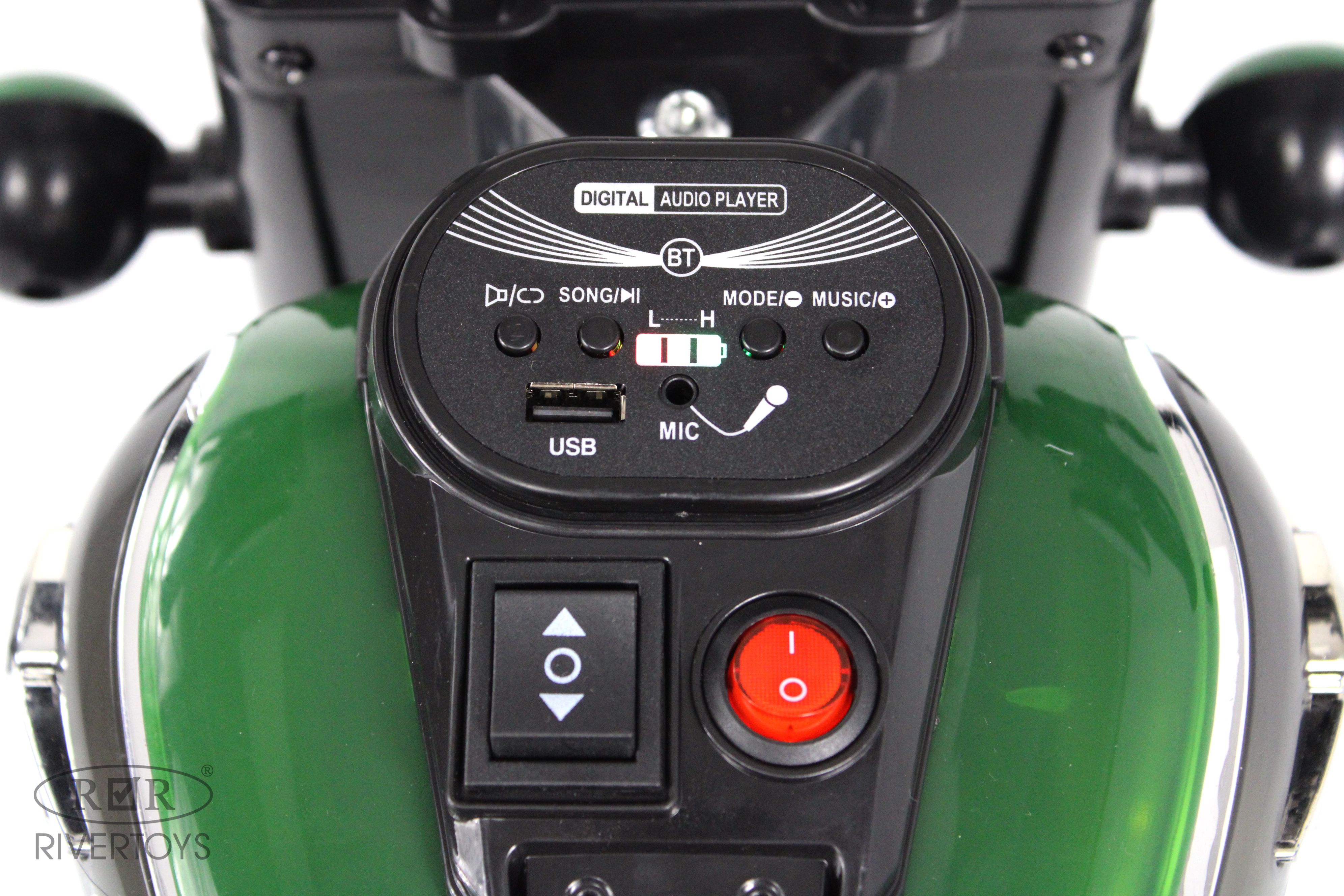 Электромобиль RIVERTOYS G500GG-GREEN - фото 3