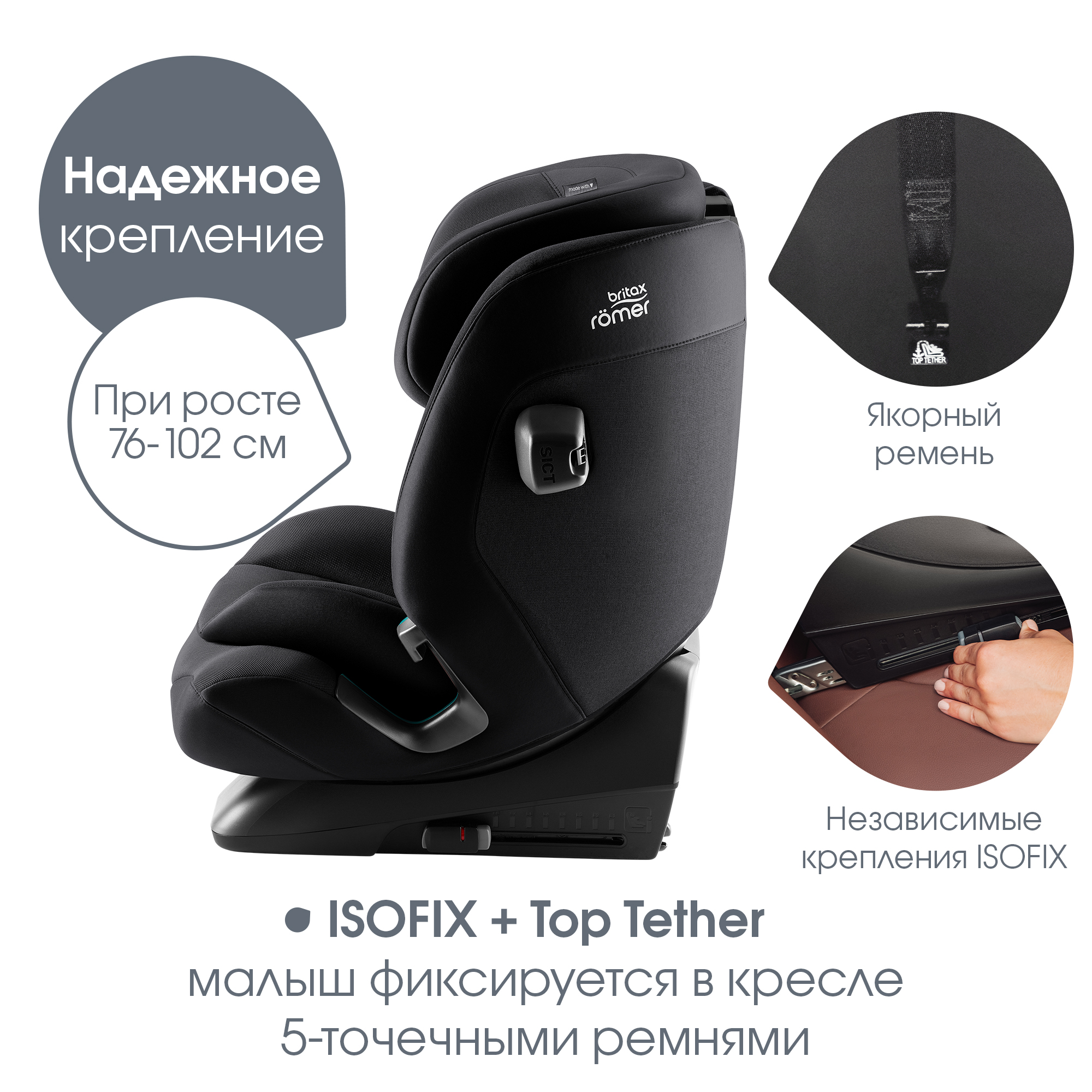 Автокресло Britax Roemer Advansafix Pro Isofix 1/2/3 (9-36 кг) - фото 9