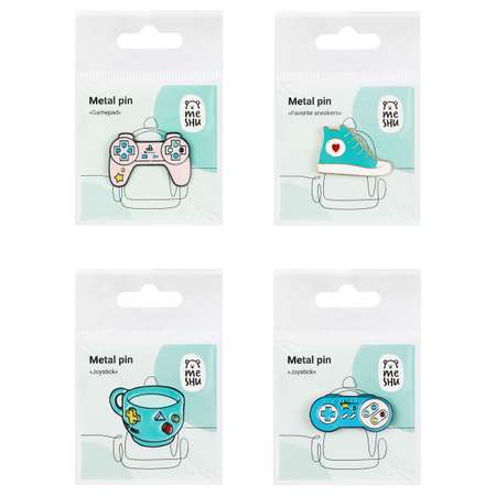 Значок Meshu Gamers set 4 шт.