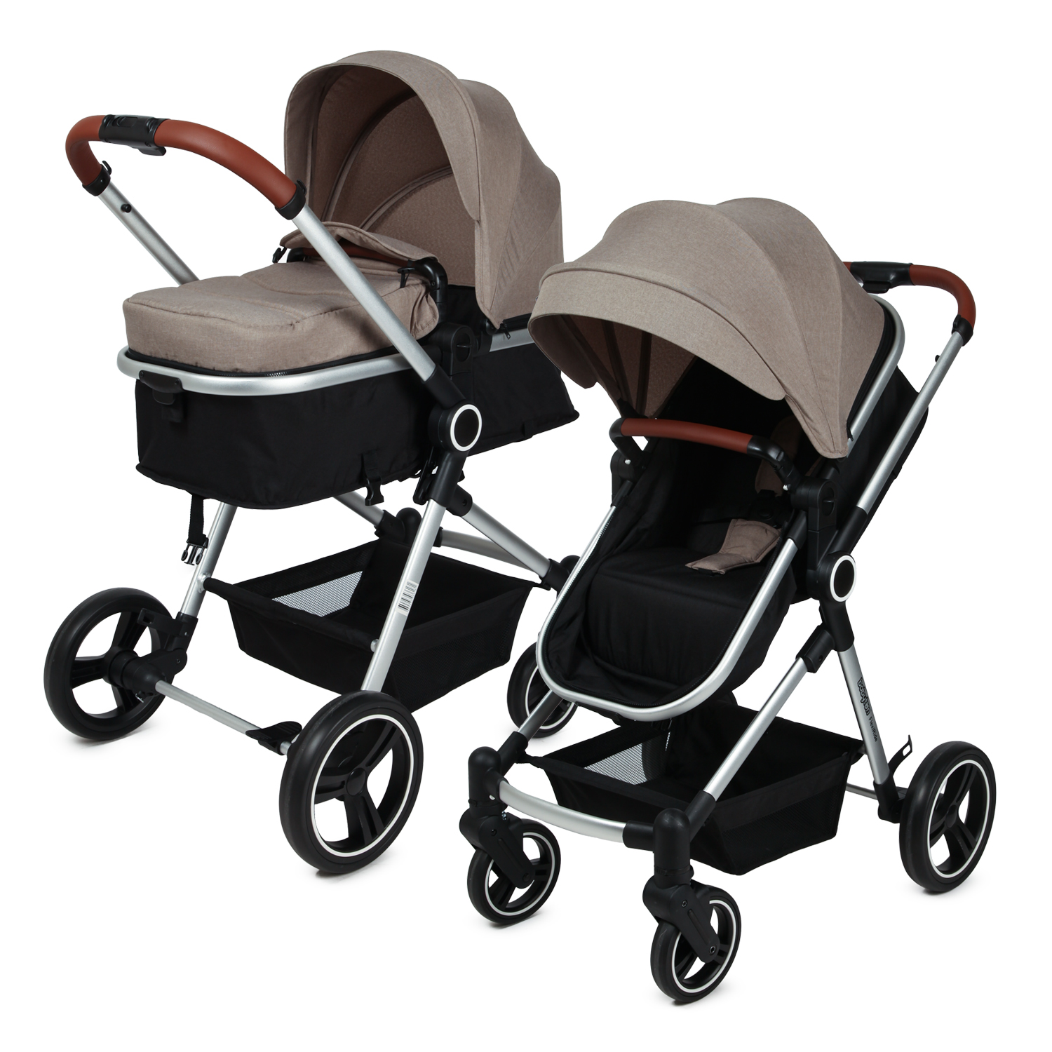 Коляска 3в1 Babyton Flexi Ride Black-Beige - фото 19