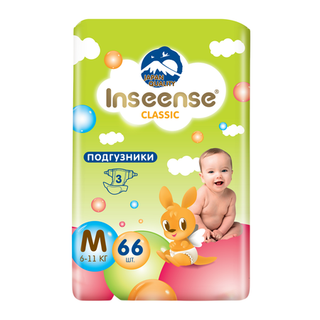 Подгузники INSEENSE Classic M 66 шт.