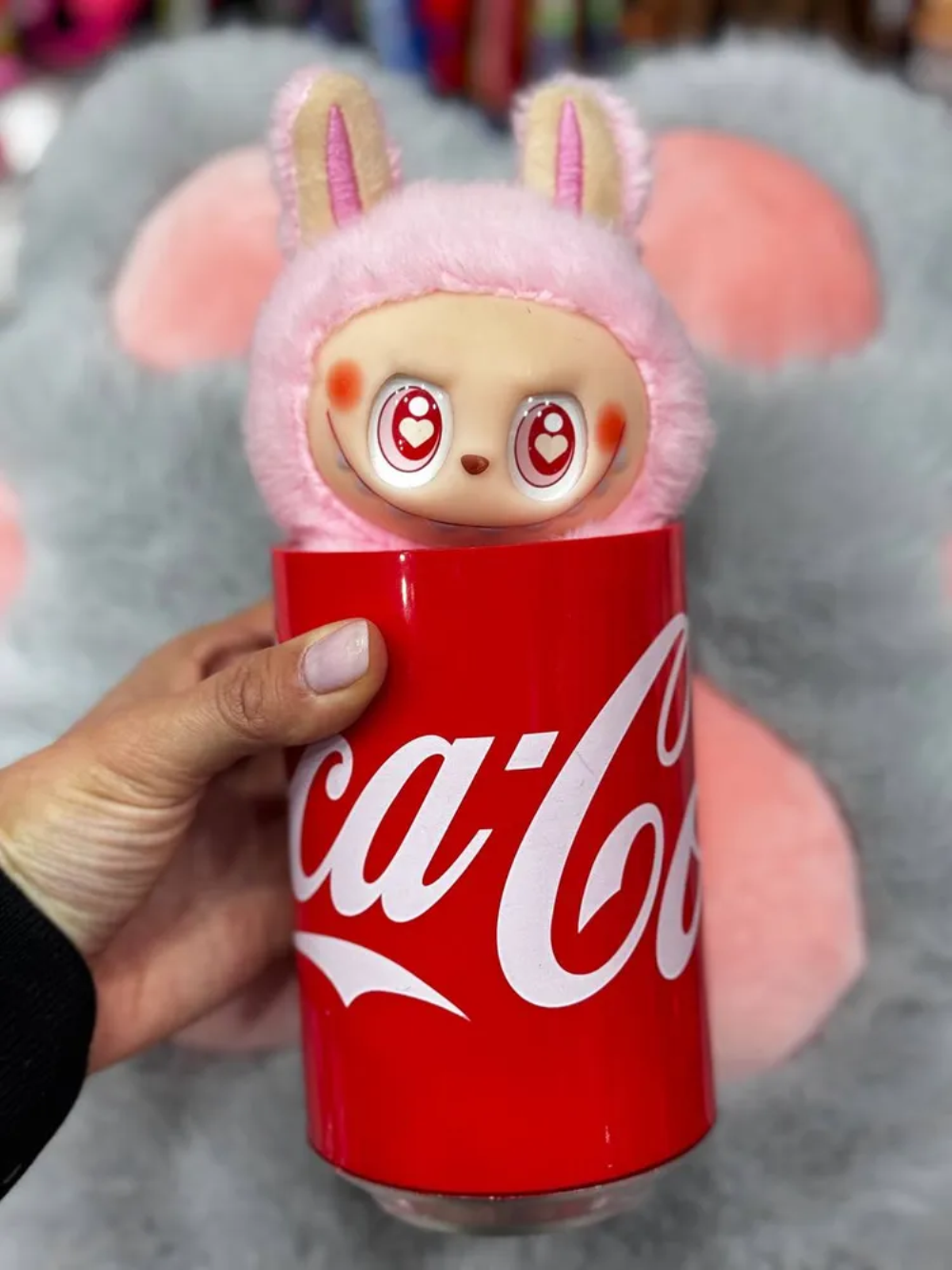 Мягкая игрушка Smart Лабубу Labubu в банке Cola 15 см - фото 22