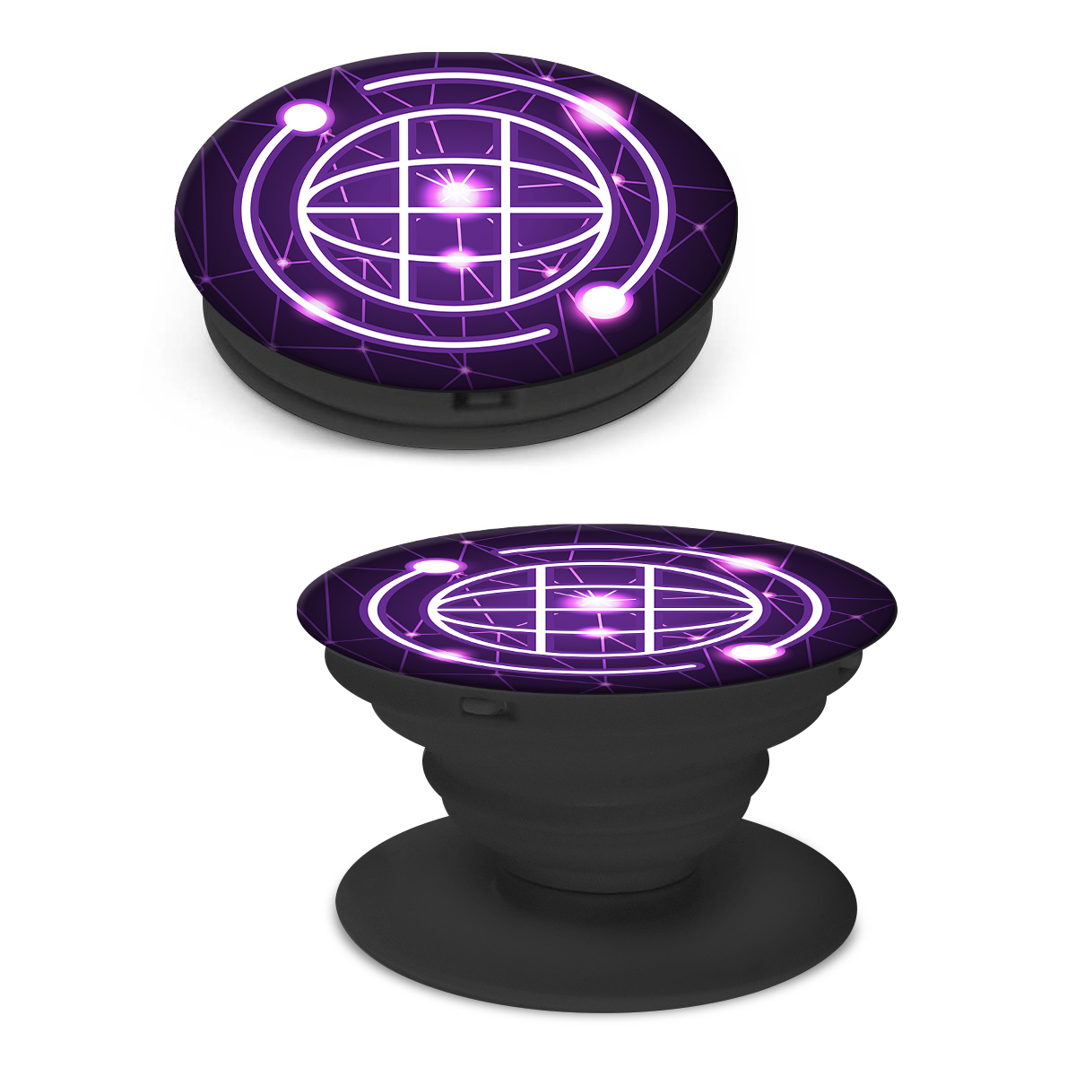 Держатель для телефона Krutoff Попсокет Кибер Всемирная сеть - фото 4