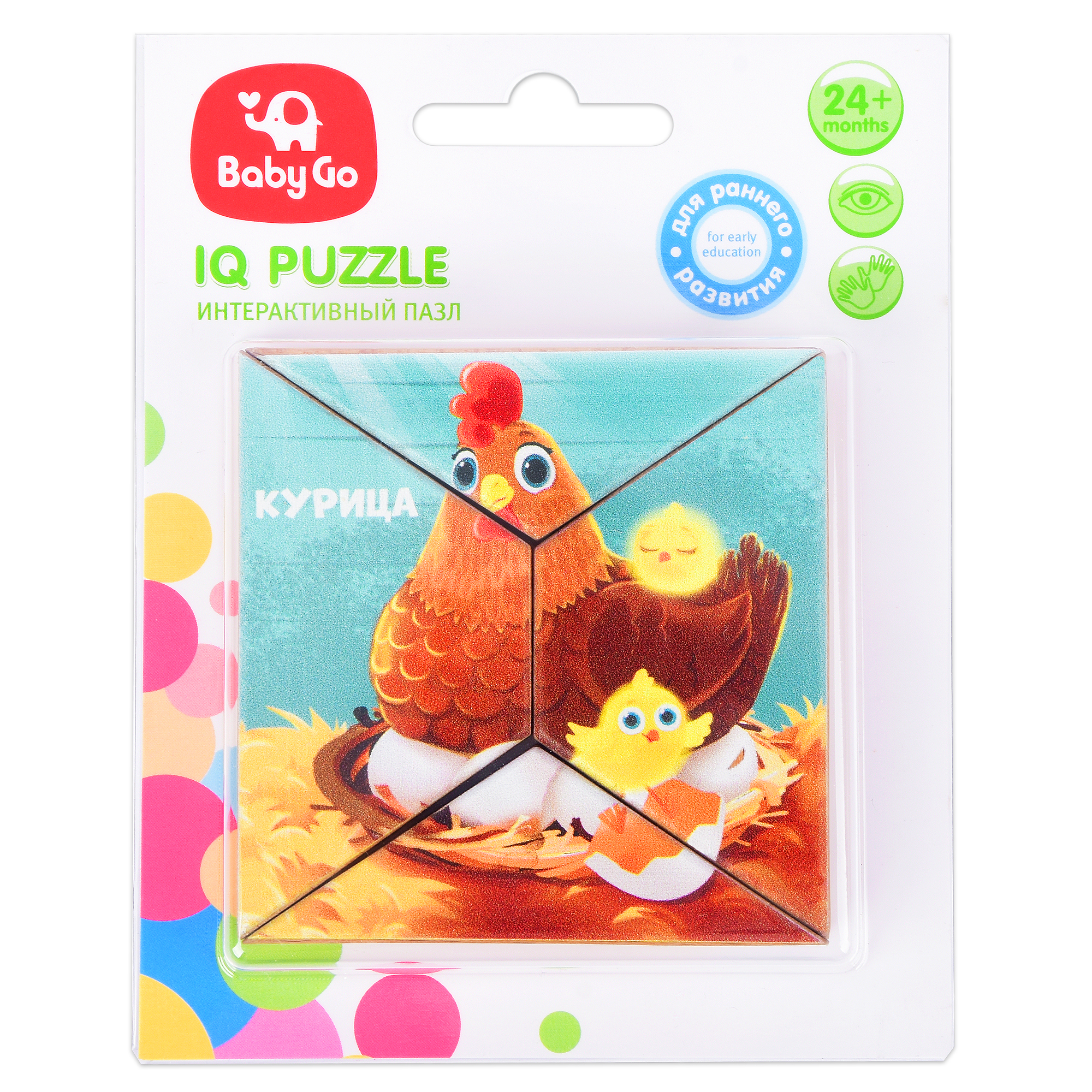 Пазл BabyGo Курица деревянный - фото 14