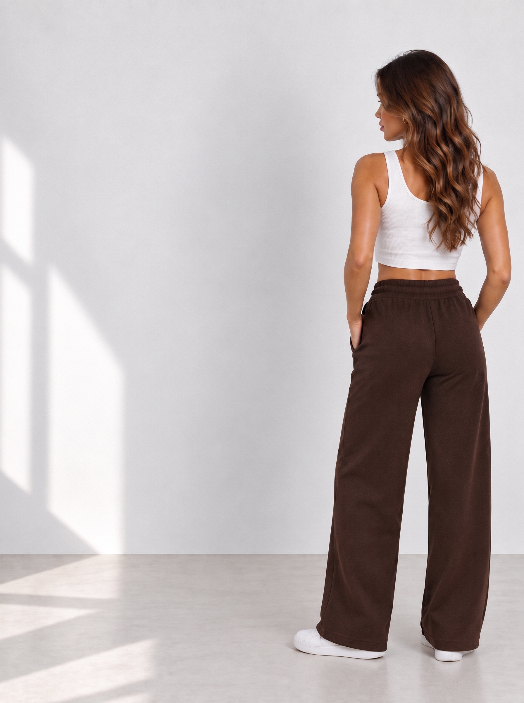 Брюки LEGANTE Л003/коричневые/Брюки женские Паллаццо - фото 5