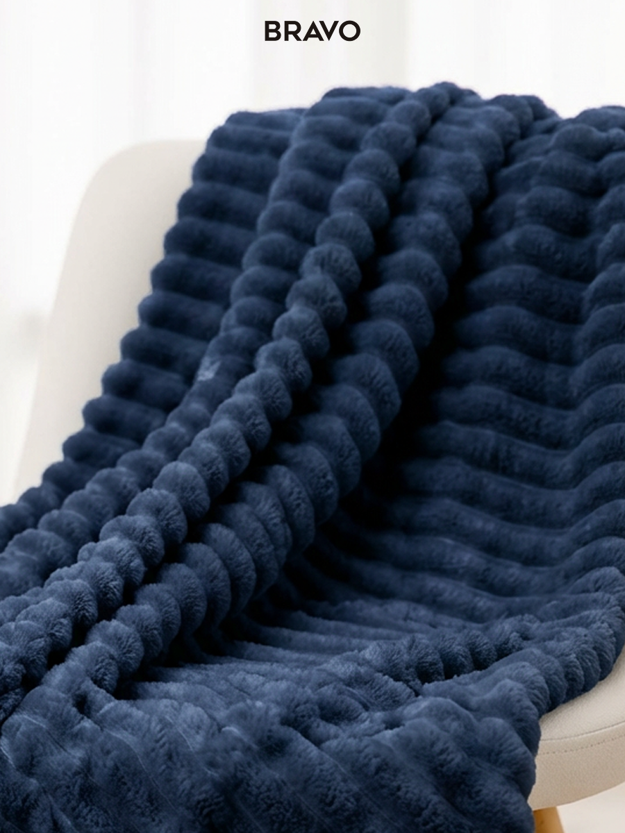 Покрывало BRAVO Волна аква 180 x 220 см велсофт - фото 6