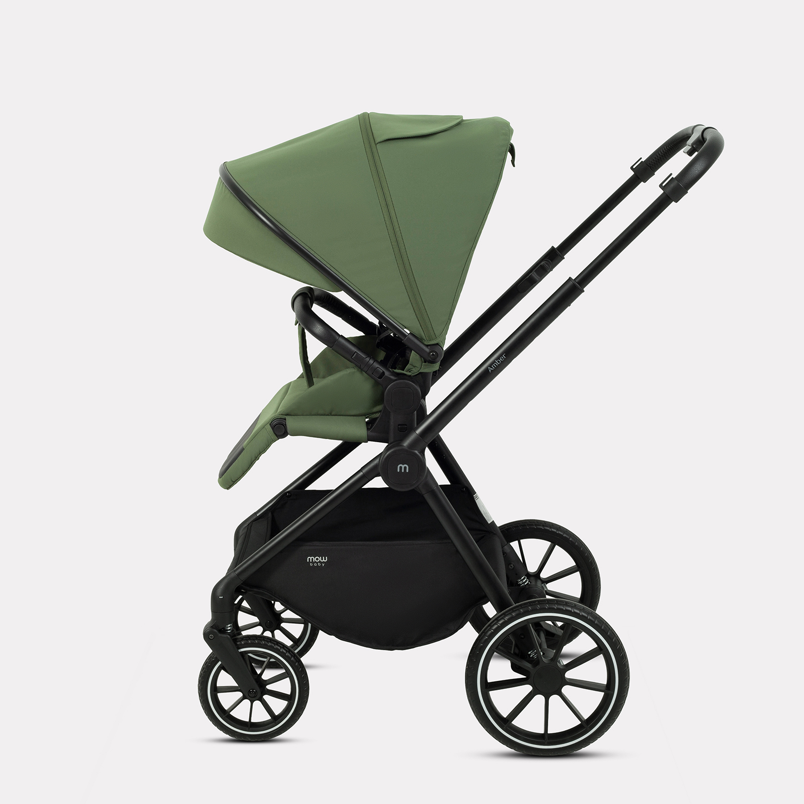 Коляска 3в1 MOWbaby AMBER зеленый - фото 14