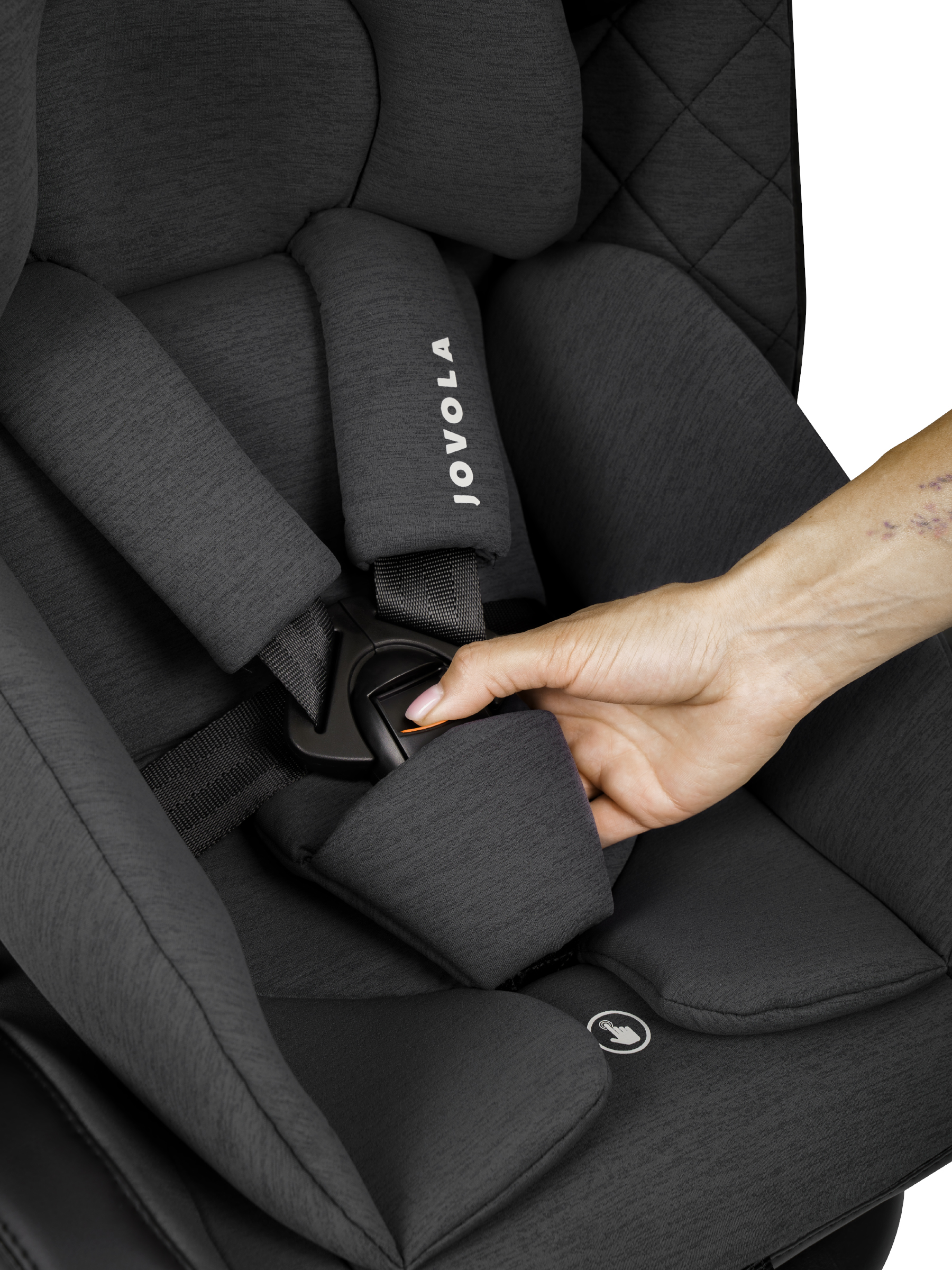 Автокресло Indigo Jovola Fuller сер.-черная кожа Isofix 0+/1/2/3 (0-36 кг) серый - фото 51