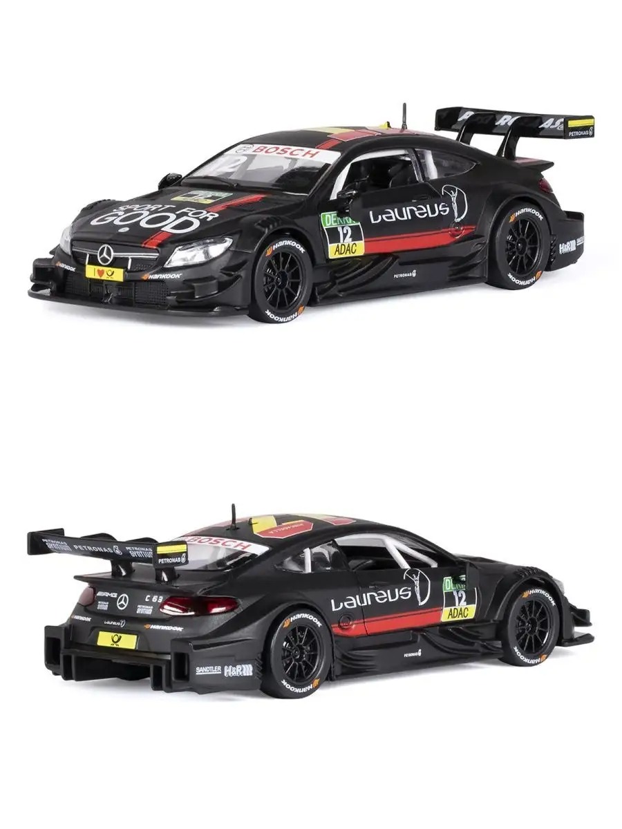 Автомобиль АВТОпанорама Mercedes AMG C 63 DTM 1:32 JB1200187 - фото 7