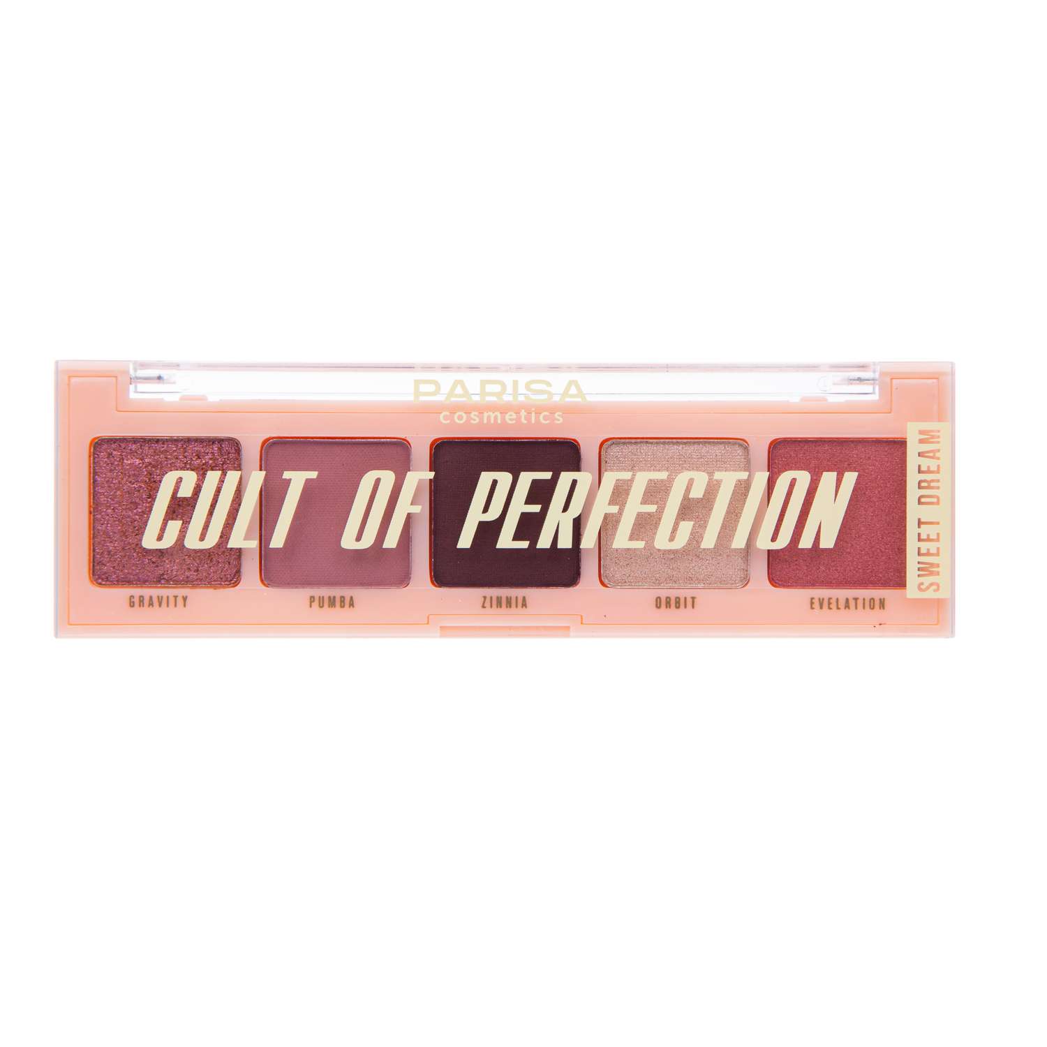 Набор теней для век Parisa Cosmetics Cult of perfection Е-605 5 тонов тон 7 Sweet Dream - фото 1