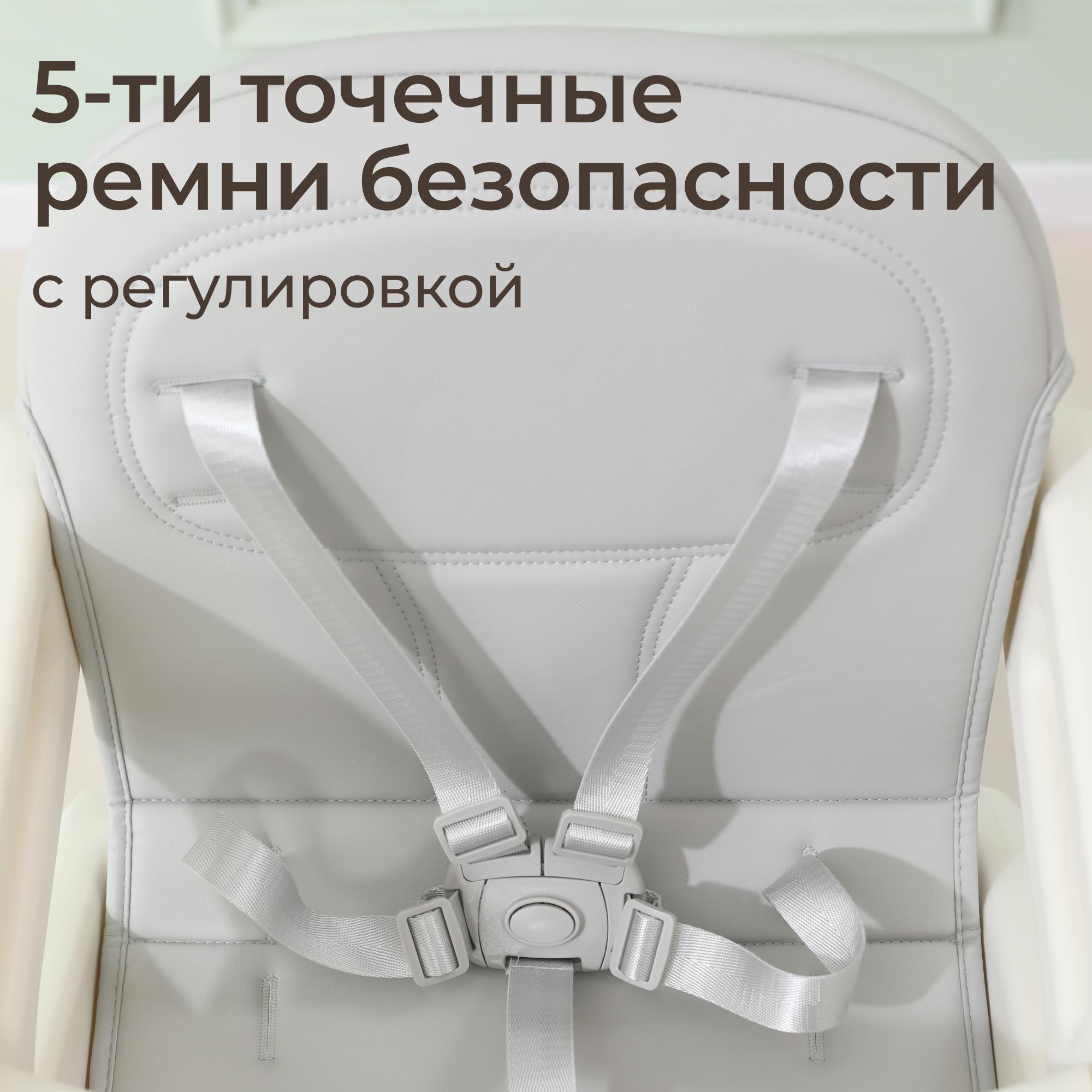 Стульчик для кормления UNIX Kids Basic зеленый - фото 6