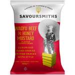 Натуральные картофельные чипсы SAVOURSMITHS с говядиной Вагю и медовой горчицей 150г