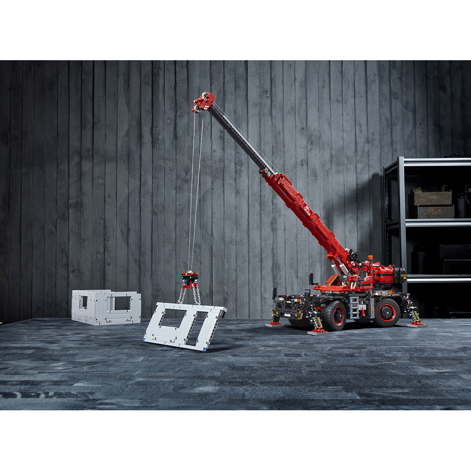 Конструктор LEGO Technic Подъёмный кран 4057 дет. - фото 67