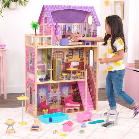 Домик для кукол KidKraft с мебелью