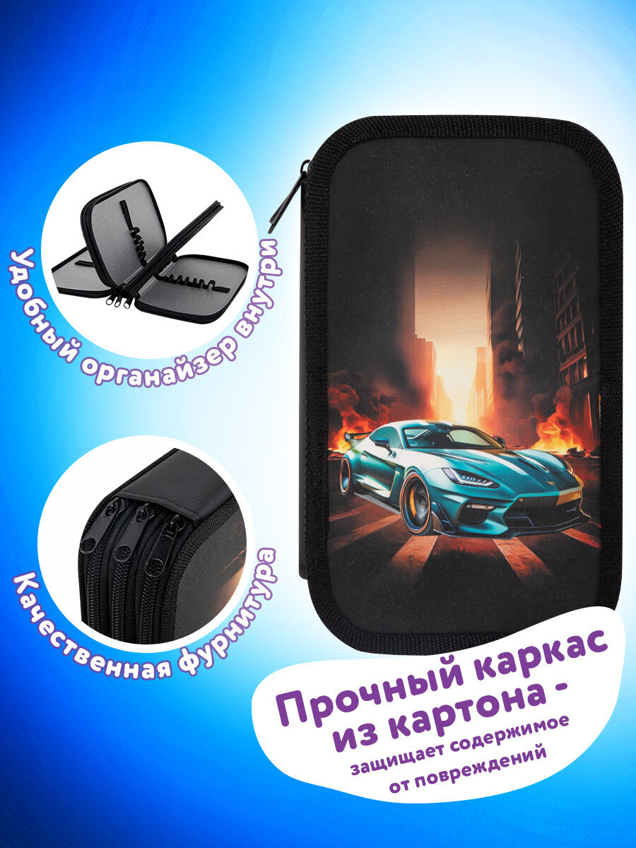 Пенал книжка Юнландия огненная машина - фото 3