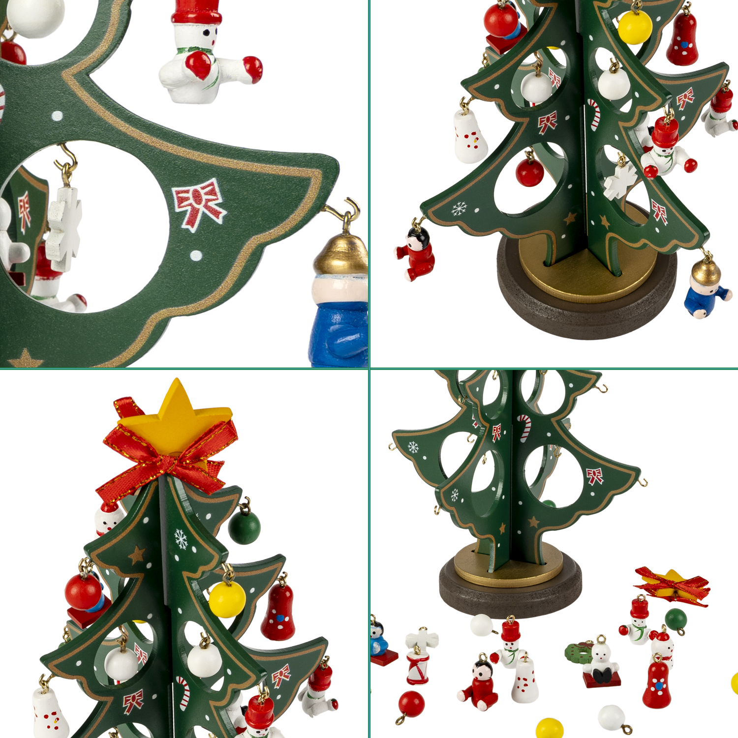 Набор для творчества Bondibon Новогодняя елочка деревянная - фото 12