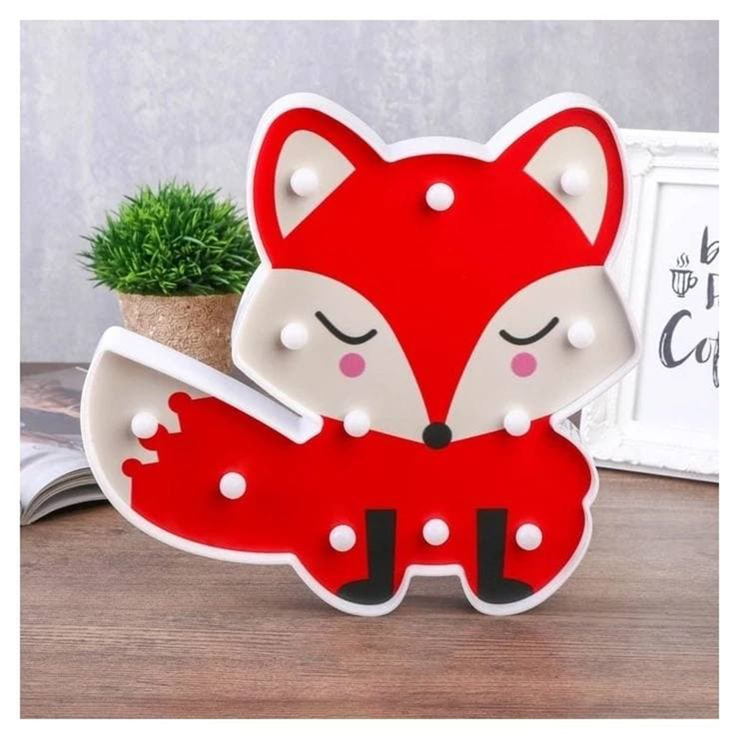 Ночник-светильник MINI-TOYS «Лисичка» 12*LED лампочек - фото 5