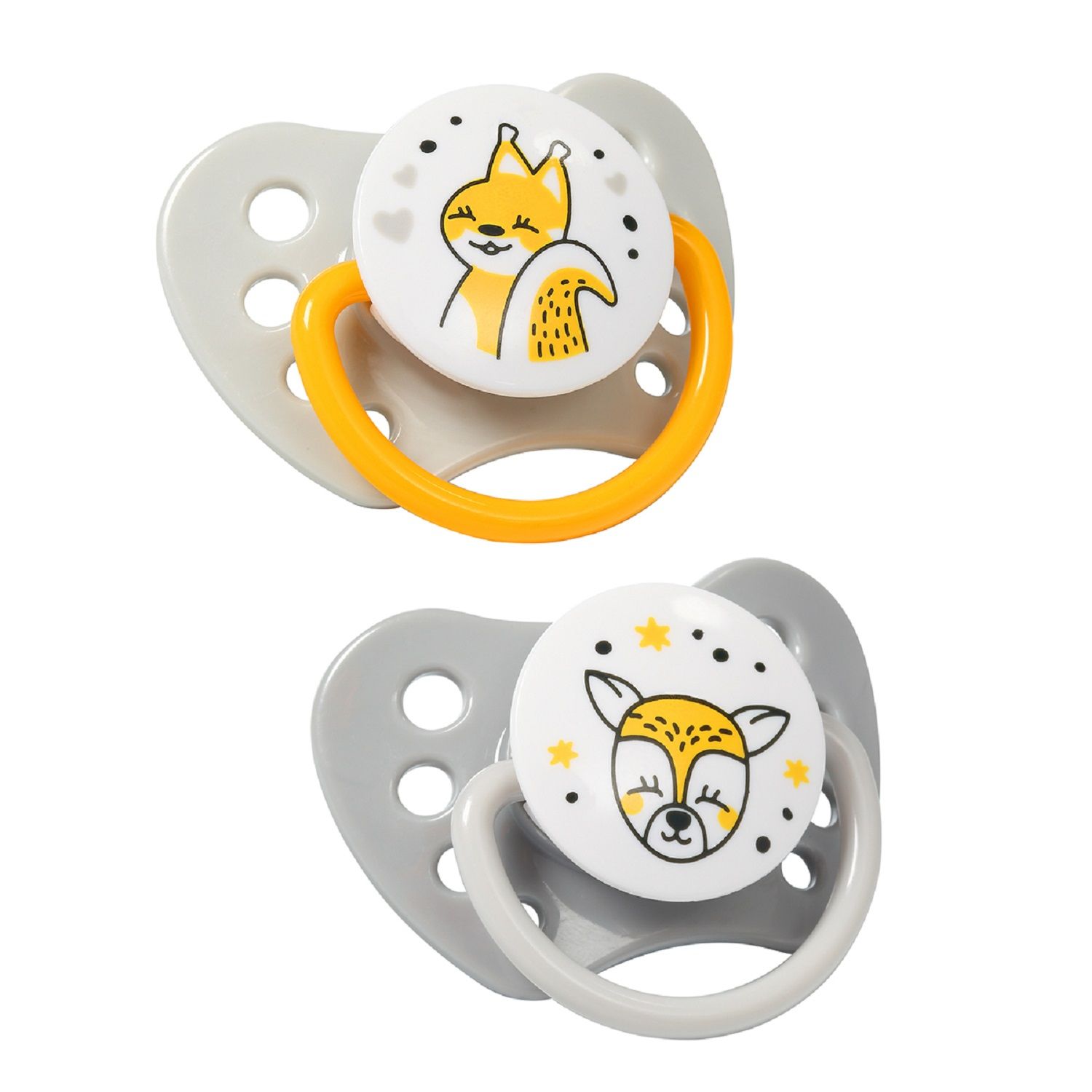 Пустышка Babyono силикон ортодонтическая от 3 мес. 2 шт. - фото 1