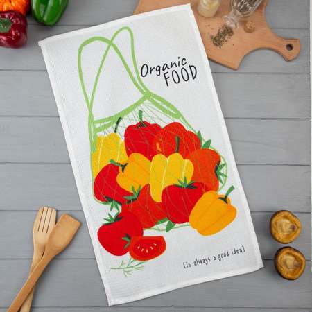 Полотенце Доляна вафельное 35*60см