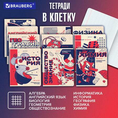 Тетрадь Brauberg 48 лист. 12 шт.