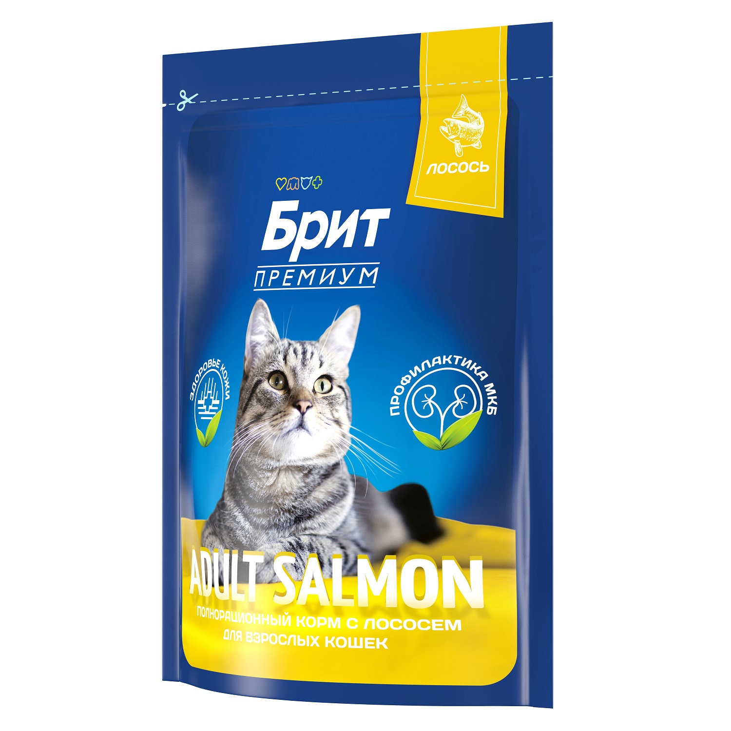 Корм для кошек Brit 400г Premium Cat Adult Salmon с лососем сухой - фото 4